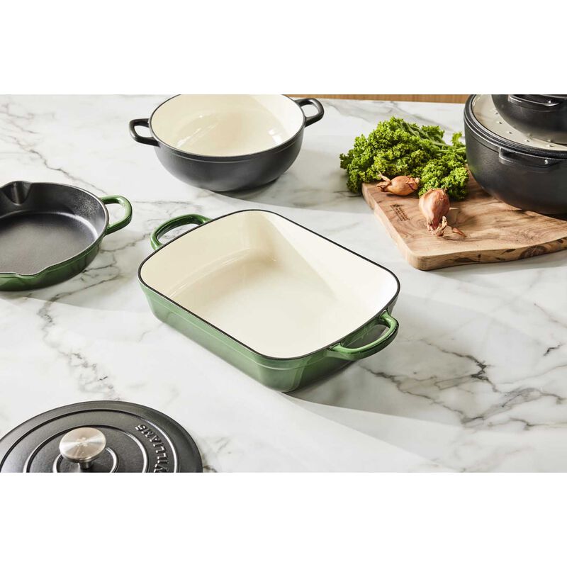 Maxwell & Williams Cast Iron Roaster English Racing Green 34x26cm/5L image number 3